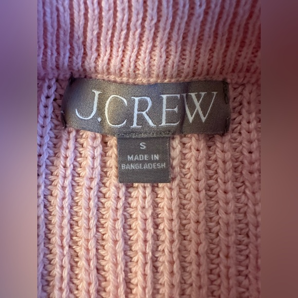 J. Crew Pink Cotton Fisherman Sweater Size S - Picture 2 of 10